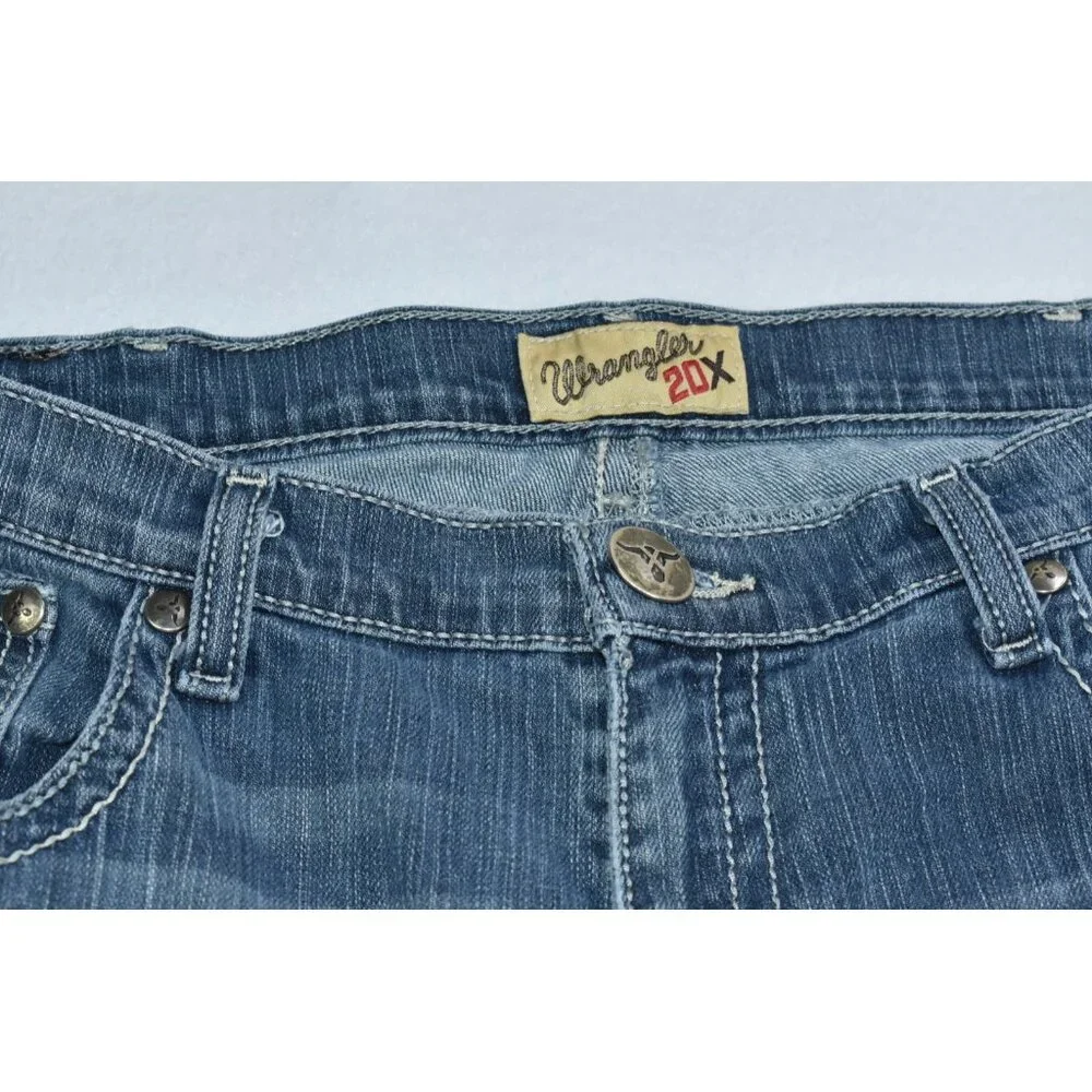 Wrangler 20X Jeans Men’s 38x32 Blue Vintage Boot Cut Denim Cowboy Style 42 Flaws - Picture 5 of 16